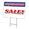 Signmission Liquidation Sale Yard Sign & Stake outdoor plastic coroplast window, C-1216 Liquidation Sale C-1216 Liquidation Sale - alternate 1